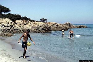 Orosei-Sas Linnas Siccas: giochi sulla spiaggia