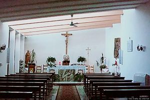 Orosei-Soa alinos: interno della chiesa di Sant&rsquo;Antonio Abate