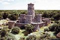 Orroli: il nuraghe Arrubiu: ricostruzione del complesso nuragico