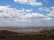 Oschiri: veduta del lago sul fiume Coghinas