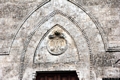 Osilo-chiesa parrochiale dell’Immacolata Concezione: particolare della facciata