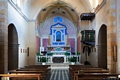 Osilo-chiesa del Rosario: interno verso il presbiterio
