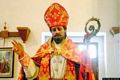 Osini-Festa di San Giorgio: simulacro del Santo vestito con i paramenti liturgici