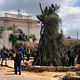Palmas Arborea-Festa di Sant’Antioco e Santa Rosa: statua di Santa Rosa addobbata per la processione