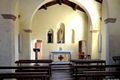 Paulilatino: chiesa di Santa Maria Maddalena: interno verso il presbiterio