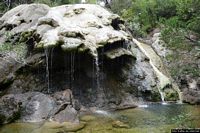 Perdasdefogu-Il parco Naturale di Bruncu Santoru: cascata di luesu