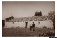 Perdasdefogu-Foto dell’antica chiesa campestre del Santissimo Salvatore nel 1958 prima della demolizione