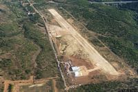 Aviosuperficie Aliquirra: la pista di volo vista dall’alto
