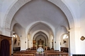 Perfugas-chiesa parrocchiale di Santa Maria degli Angeli: interno verso il presbiterio