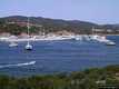 Olbia: il portisco: veduta di Portisco con spiaggia e porticciolo