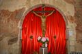 Pozzomaggiore: chiesa della Santa Croce: il crocifisso di grande pregio