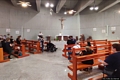 Quartucciu-chiesa parrocchiale di San Pietro Pascasio: interno verso il presbiterio