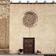 Samatzai: chiesa parrocchiale di San Giovanni Battista: il portale e rosone centrale