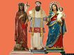 Samatzai: chiesa parrocchiale di San Giovanni Battista: i tre Santi patroni
