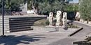 Samatzai: le statue dei tre Santi nella piazza Primo Maggio Samatzai: le statue dei tre Santi nella piazza Primo Maggio