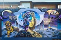 San Gavino Monreale-'I giardini di Eleonora', opera di Andrea Meli in piazza Risorgimento 1