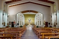 San Giovanni Suergiu-chiesa parrocchiale di San Giovanni Battista: interno verso il presbiterio
