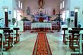 Sanluri-Sanluri Stato: interno della chiesa parrocchiale del Sacro Cuore di Gesù