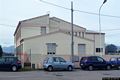 San Nicolò d’Arcidano: impianti sportivi della Scuola Media: esterno della Palestra al chiuso