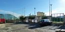 San Nicolò Gerrei: Campo Sportivo: cancello di ingresso da piazza Salvatore Naitza