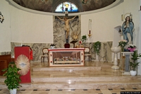 Santadi-chiesa parrocchiale di San Nicolò di Bari: altare maggiore