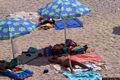 Cala Goloritzè: ombrelloni sulla spiaggia di Cala Goloritzè