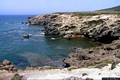 Sant’Antioco-Rocce e mare dall’alto di Capo Sperone