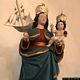 Santu Lussurgiu: chiesa della Santa Croce: la statua della Vergine col Bambino Santu Lussurgiu: chiesa della Santa Croce: la statua della Vergine col Bambino