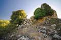 Santu Lussurgiu-resti del nuraghe complesso Elighe Onna: il mastio e la torre ovest