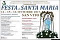 San Vito-Festa di Santa Maria di Orrea: manifesto