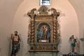 Sardara: chiesa parrocchiale della Beata Vergine Assunta: altare ligneo della Madonna d’Itria