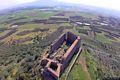 Sardara-resti del Castello di Monreale fotografato dall’alto da un drone