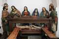 Sassari: chiesa della Madonna di Betlem: gruppo in adorazione del Cristo deposto nel Compianto del Cristo Morto