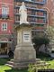 Sassari-Sassari: la piazza Azuni: busto di Domenico Alberto Azuni