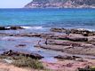Alghero: il porto Ferro: scogli sulla spiaggia
