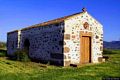 Sedilo: chiesa campestre di San Giacomo: veduta da sinistra