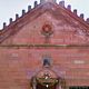 Sedilo: chiesa della Santa Croce: particolare della facciata