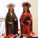 Senis: chiesa dei Santi Cosma e Damiano: simulacri dei due Santi