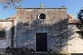 Senis: chiesa parrocchiale di San Giovanni Battista: facciata della chiesa