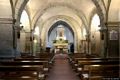 Senis: chiesa parrocchiale di San Giovanni Battista: interno verso il presbiterio