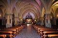 Sennori-Chiesa parrocchiale di San Basilio Magno: interno verso il presbiterio