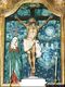 Senorbì: chiesa parrocchiale di Santa Barbara: crocifisso ligneo di Giuseppe Antonio Lonis