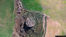 Veduta dall’alto del nuraghe complesso di Simieri