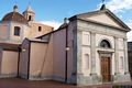 Serdiana-Chiesa parrocchiale del Santissimo Salvatore: veduta da sinistra