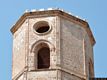 Serramanna: chiesa parrocchiale di San Leonardo: sommità della torre