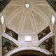 Serramanna: chiesa parrocchiale di San Leonardo: interno della cupola con affreschi