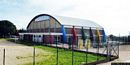 Serramanna: centro sportivo Bia Nuraminis: esterno del Palazzetto dello Sport