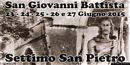 Settimo San Pietro: locandina della festa di San Giovanni Battista