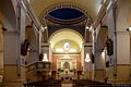 Siamanna: chiesa parrocchiale di Santa Lucia: interno verso il presbiterio