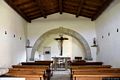 Siamanna: chiesa campestre di San Giovanni Battista: interno verso il presbiterio